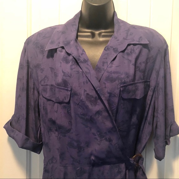 Vintage Liz Claiborne Wrap Dress - Picture 2 of 8